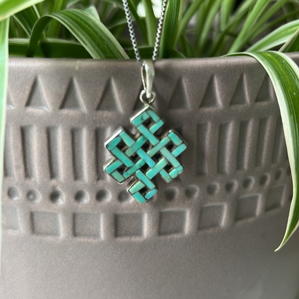 Sterling turquoise necklace